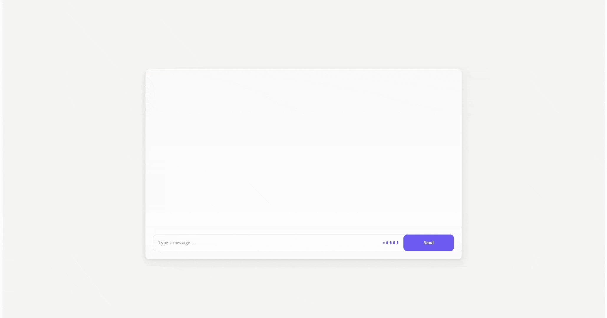 Chat UI design