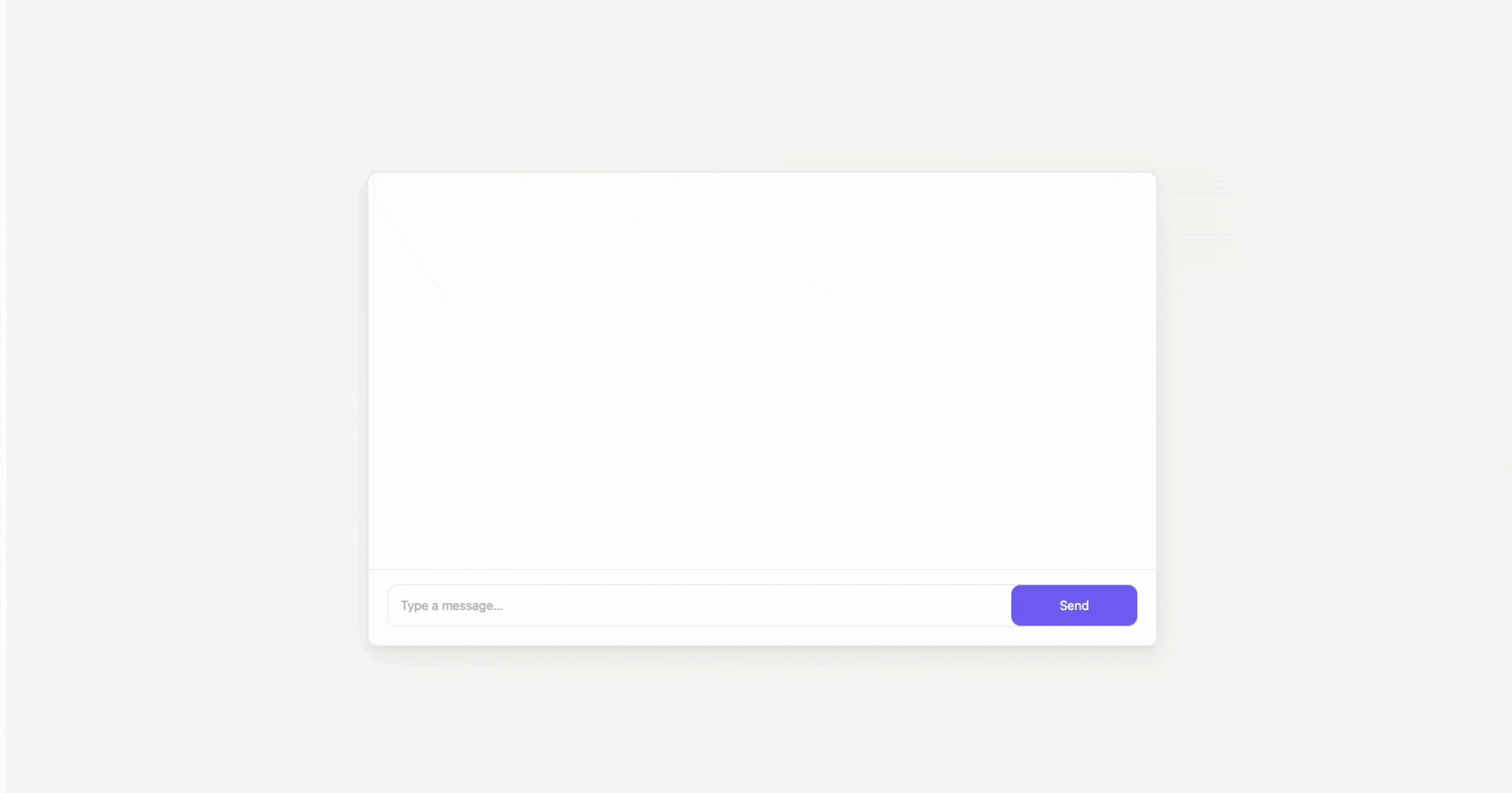 Chat UI design