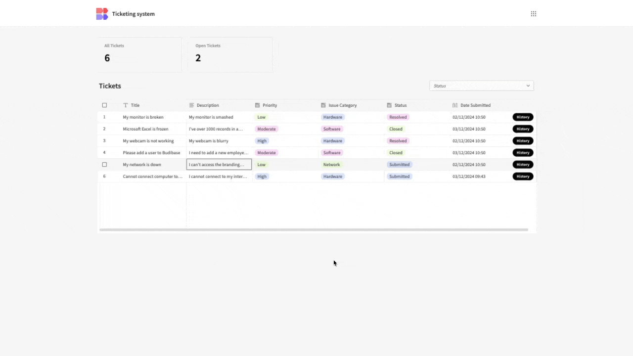 Open Source Ticketing System Template